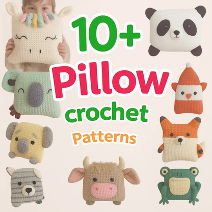 10 In 1 Pillow Crochet Pattern Bundle