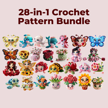 28-in-1 Crochet Pattern Bundle