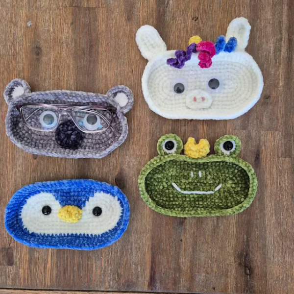 Kawaii Glasses Holders Crochet Patterns Bundle