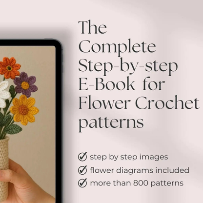 800 Flower Crochet Pattern Bundle