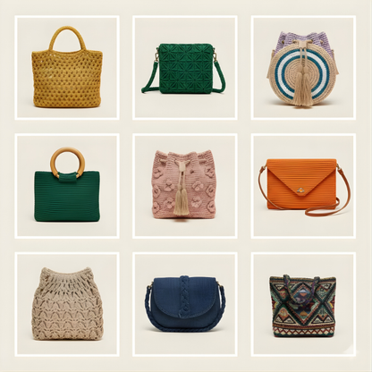 200+ Crochet Bag & Pouch Patterns Mega Bundle, Boho, Modern, Vintage Styles
