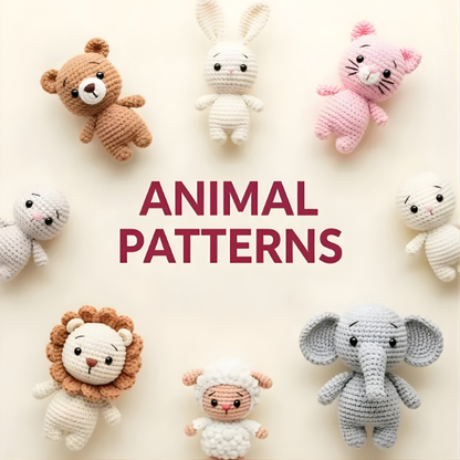 5000+ Amigurumi Crochet Patterns Bundle, Plushies, Animals, Characters